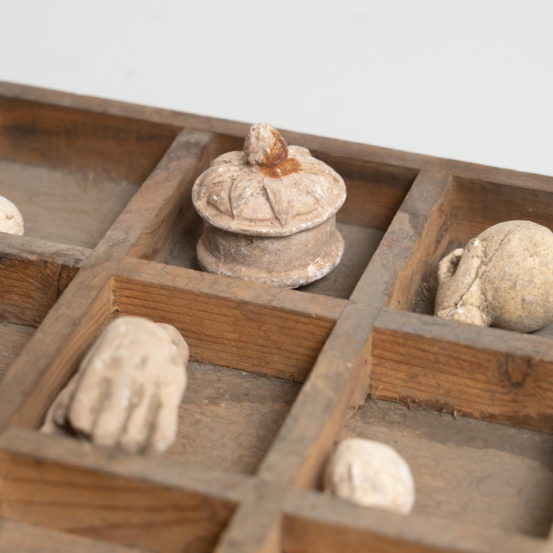 Mid-20th Century Cabinet of Curiosities Sculptural Artwork, circa 1950 For Sale