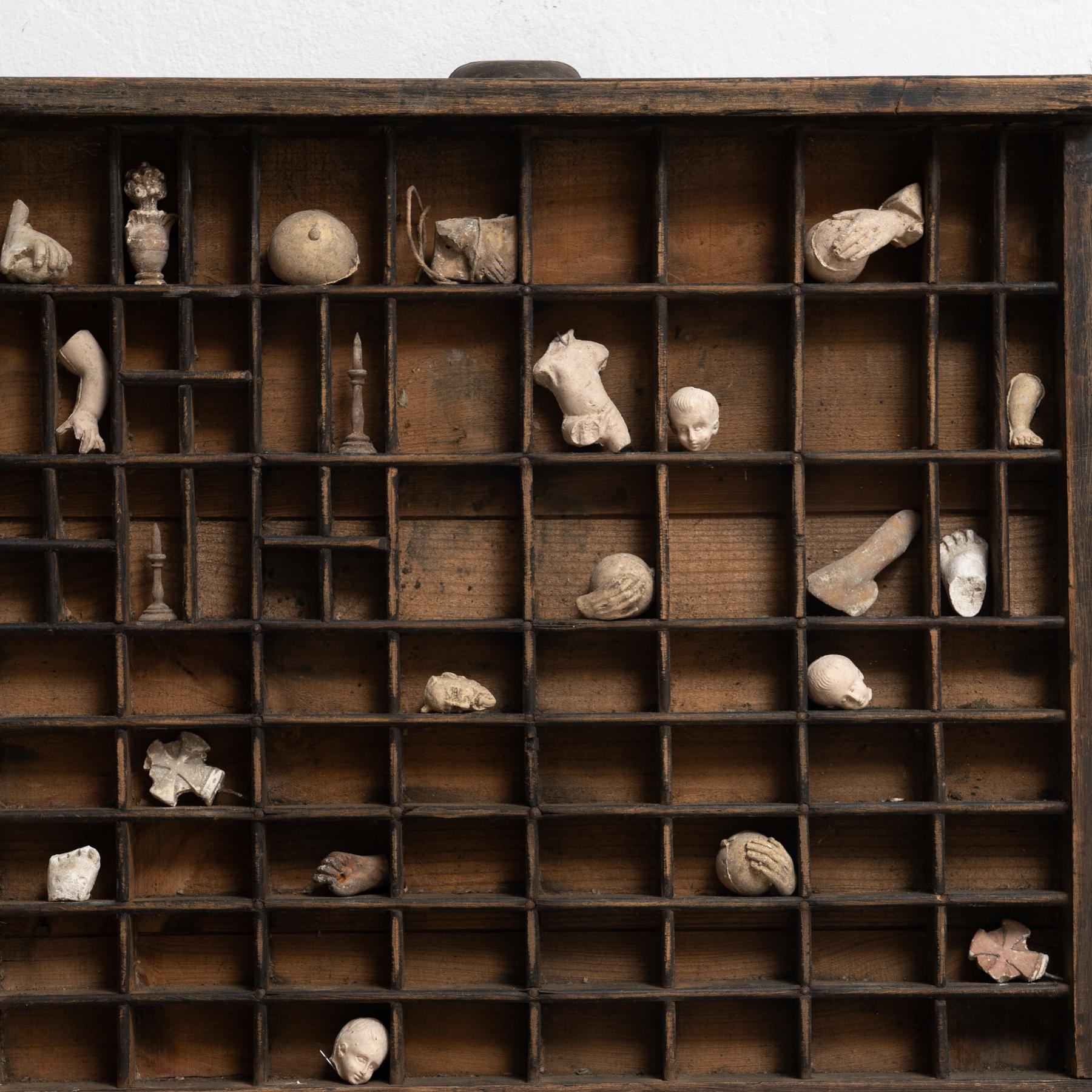 Mid-20th Century Cabinet of Curiosities Sculptural Artwork, circa 1950 For Sale