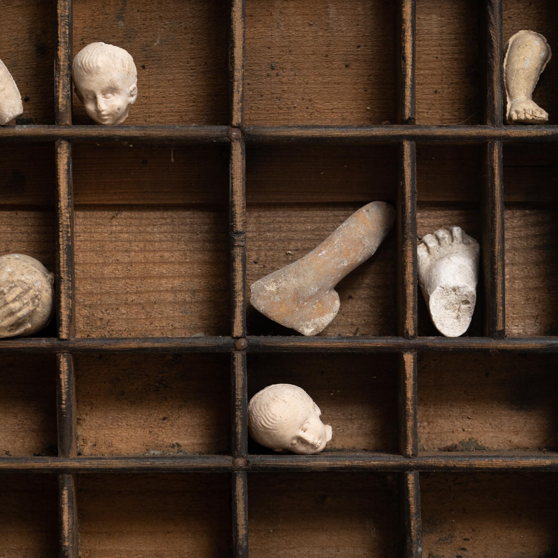 Cabinet of Curiosities Sculptural Artwork, circa 1950 For Sale 1