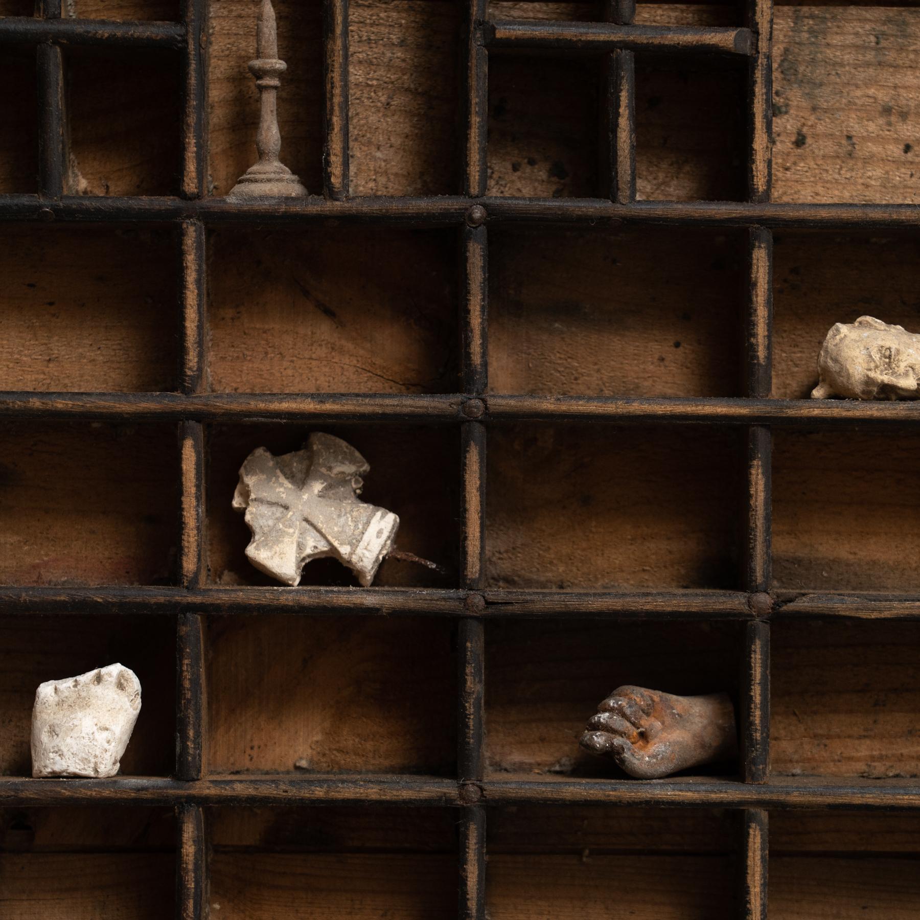 Cabinet of Curiosities Sculptural Artwork, circa 1950 For Sale 2