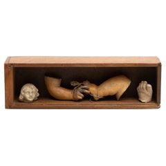 Cabinet of Curiosities Sculptural Artwork, circa 1950