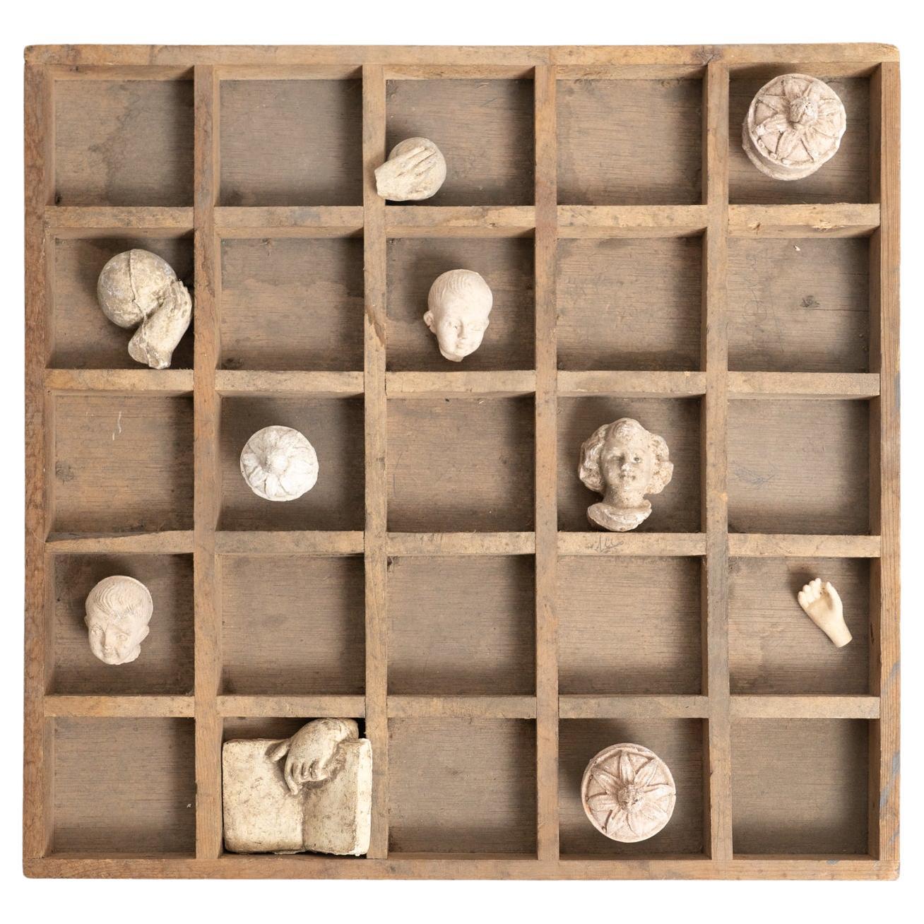 Cabinet of Curiosities Sculptural Artwork, circa 1950