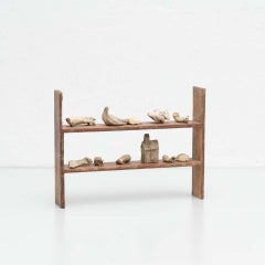 Cabinet de curiosités Shelve Sculptural Artwork, circa 1950