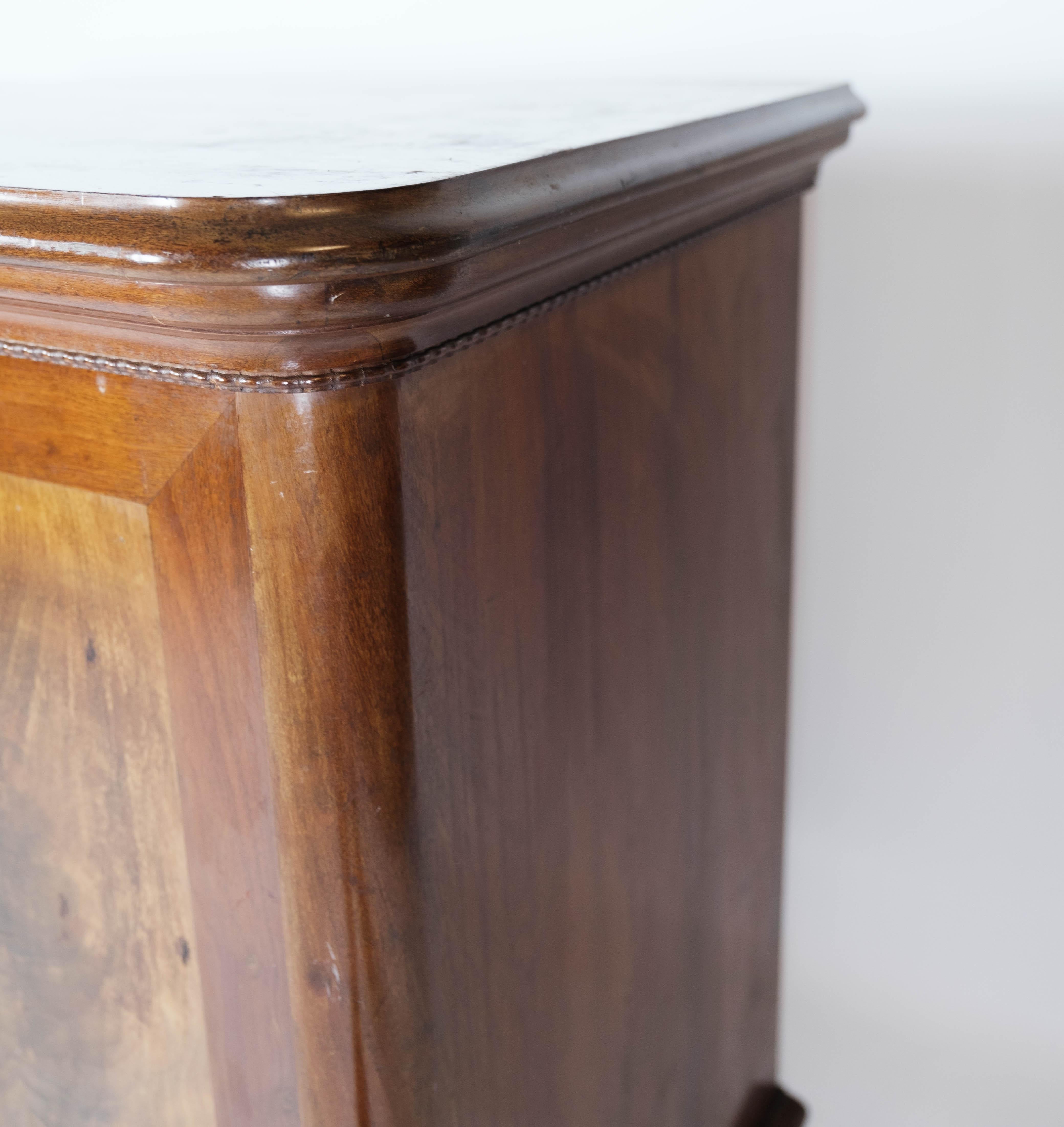 Danish Cabinet of Mahogany on Feet, in Great Antique Condition from 1890