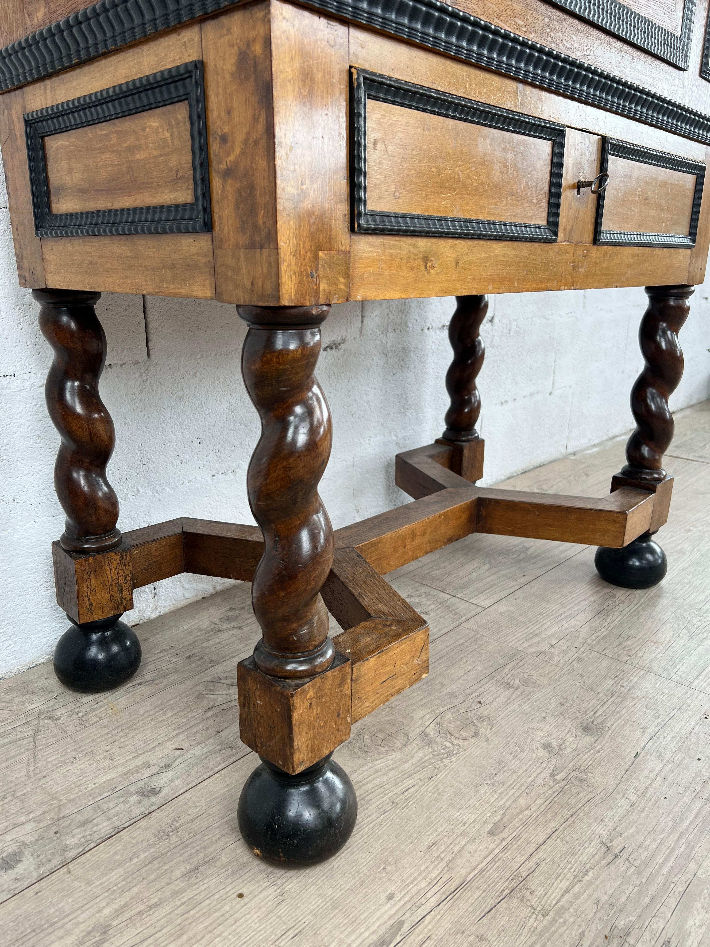 Cabinet On Base With Twisted Columns For Sale 4