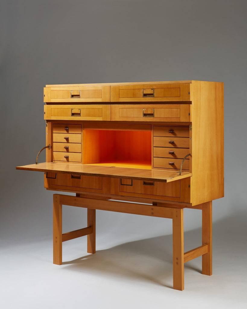 Swedish Cabinet on Stand, Anonymous, Sweden, 1950s