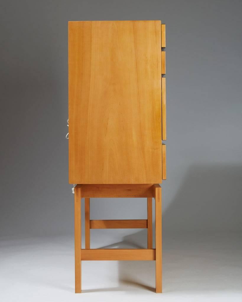Cherry Cabinet on Stand, Anonymous, Sweden, 1950s