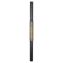 Cabinet pull in patinated brass gunmetal barrel and antique gold brass wires 30
