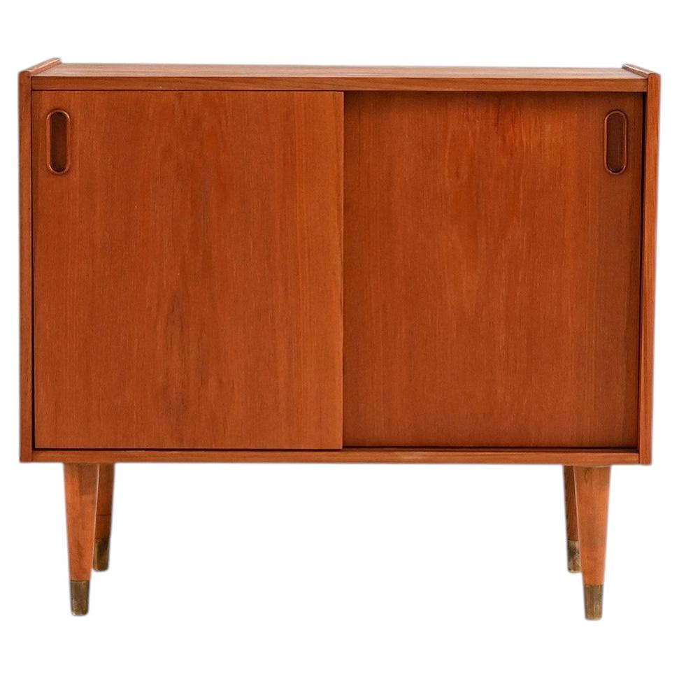 Scandinavian mid-century teak cabinet, 1950s For Sale