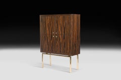 Cabinet Secret in Ebony and Galvanized Metal, Original Sin Collection, Italy