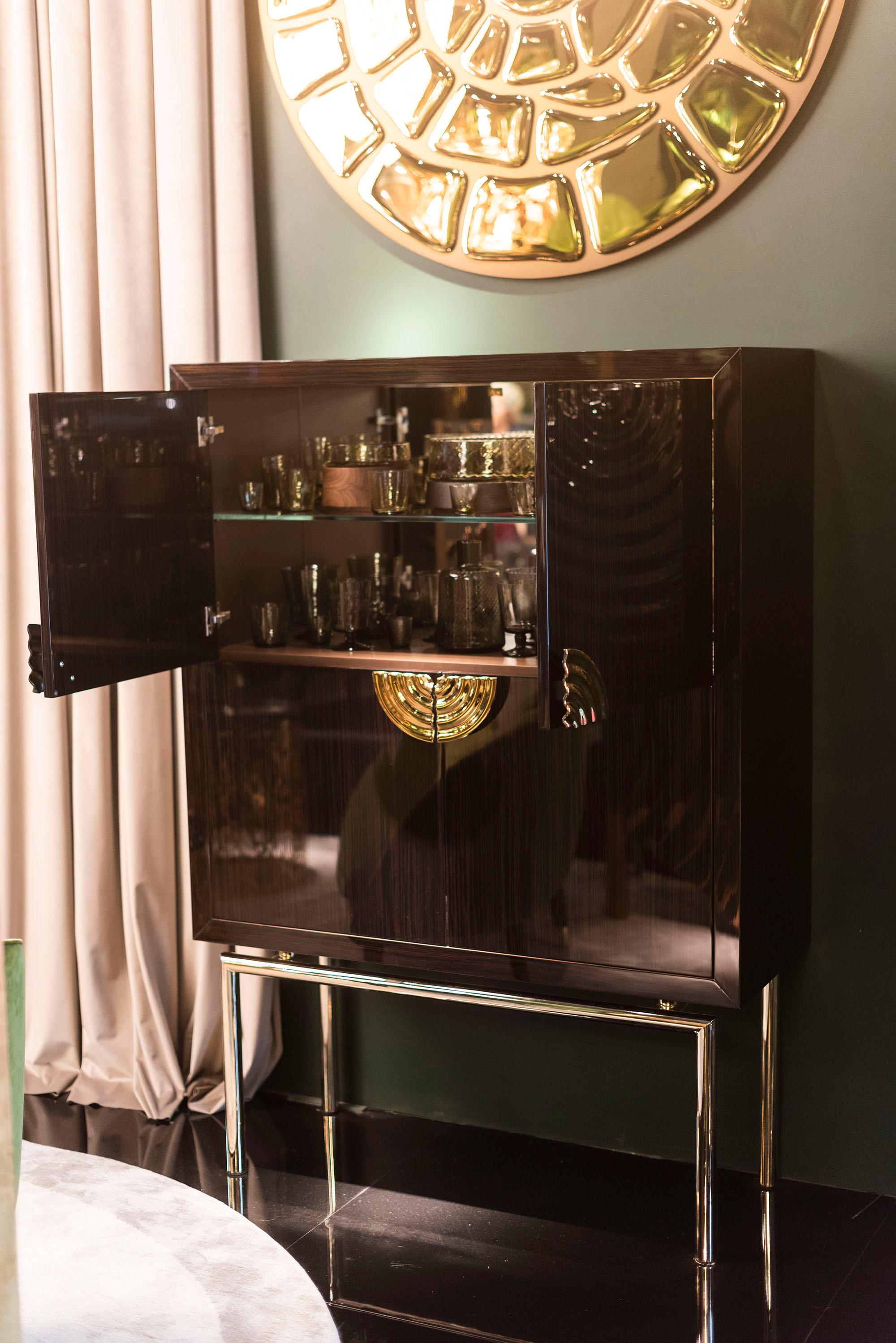 Italian Cabinet Secret in Ebony, Italy For Sale