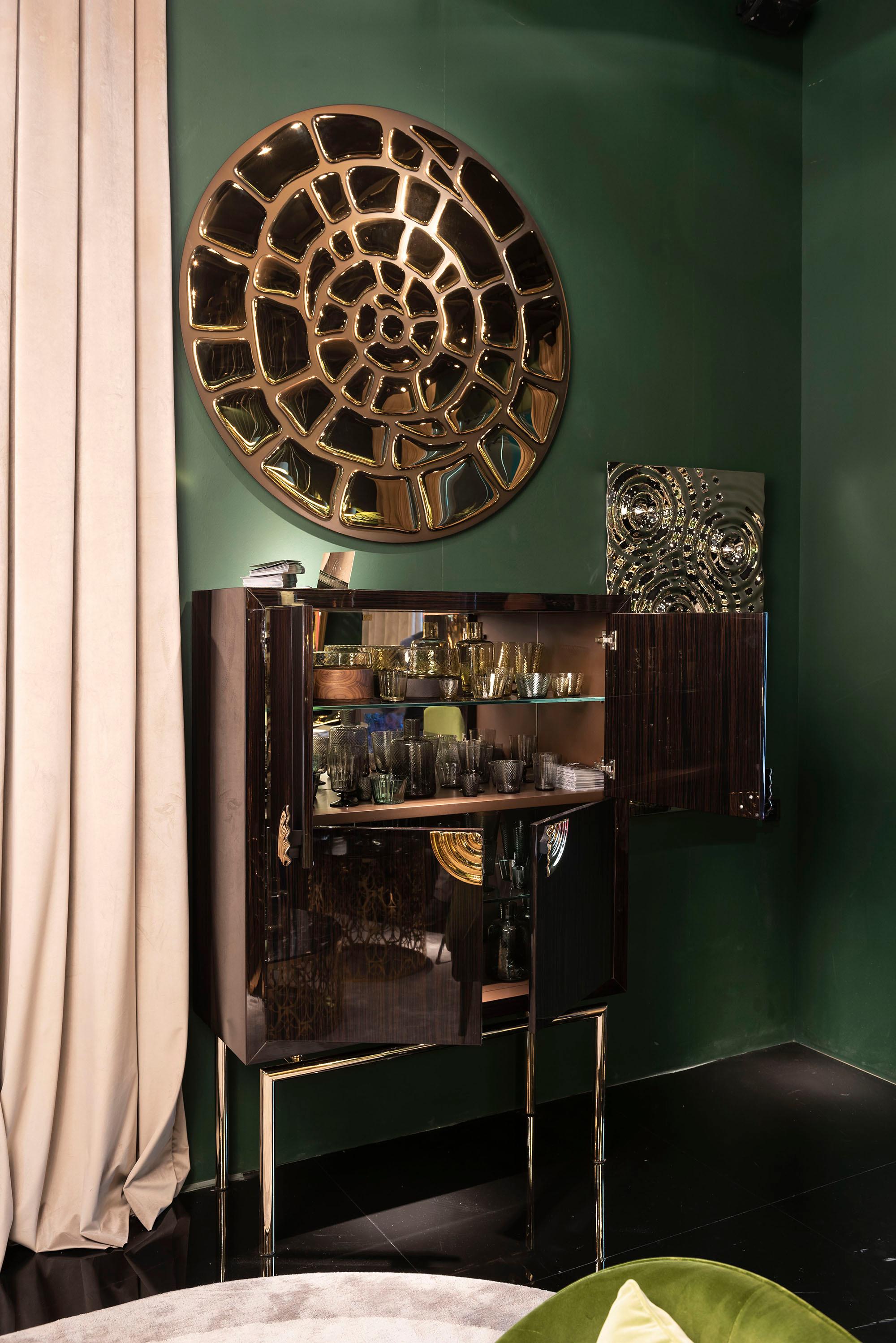 Contemporary Cabinet Secret in Ebony, Italy For Sale