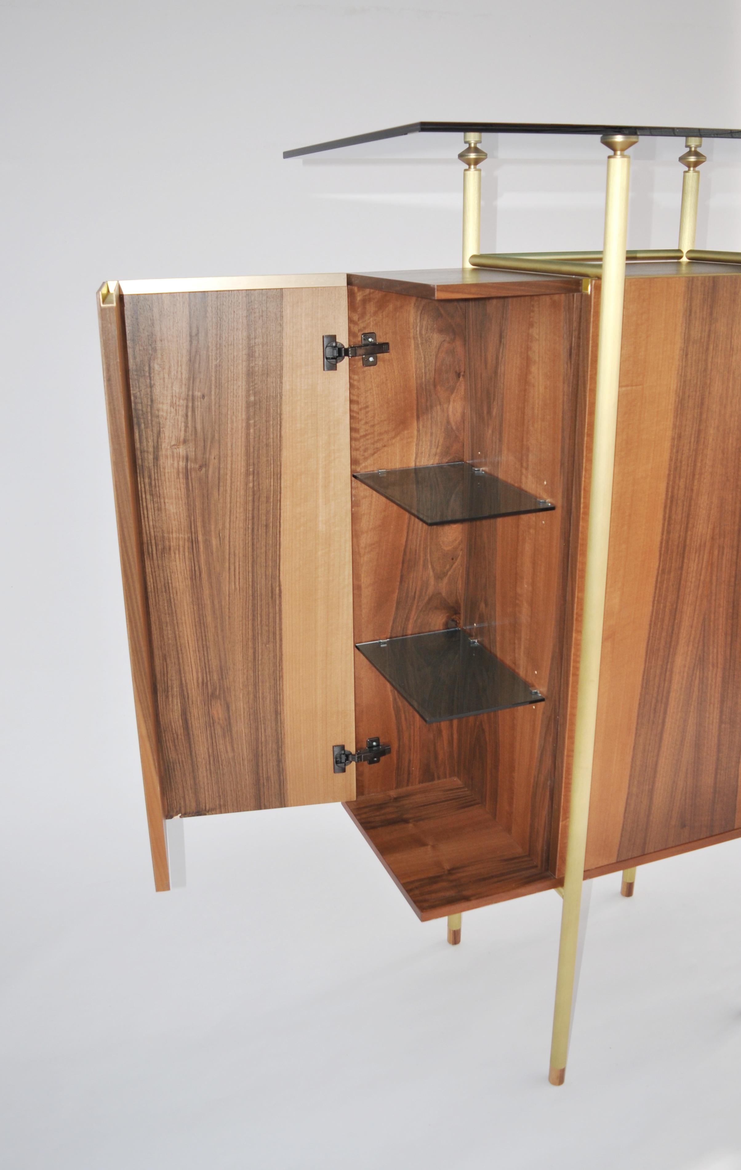 Brass Cabinet Serica by Viviana Degrandi for Medulum For Sale