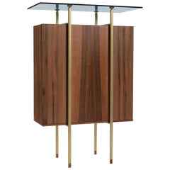 Armoire Serica, en noyer canaletto, par Viviana Degrandi pour Medulum
