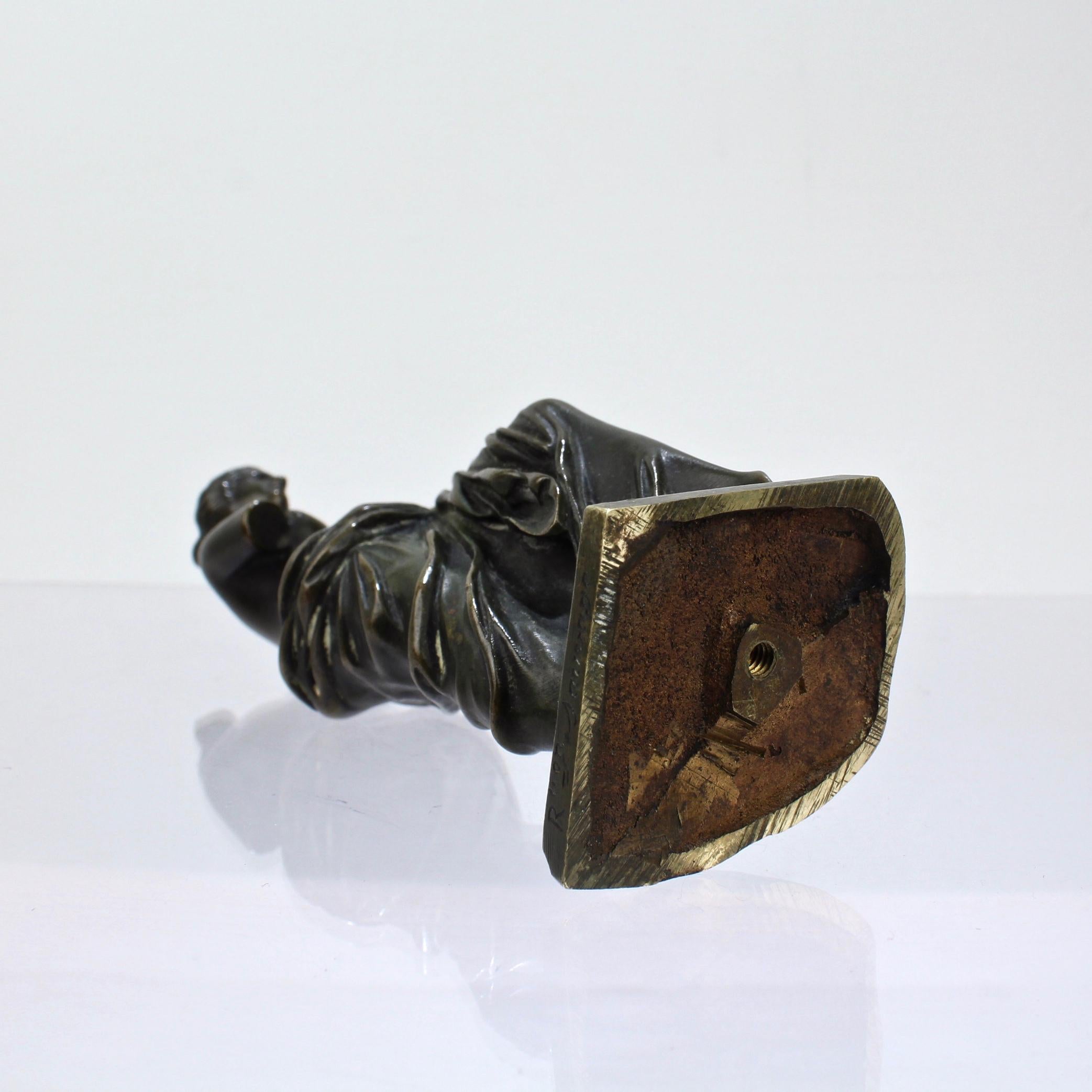 20th Century Cabinet Size Bronze Sculpture of Venus de Milo after Ron Liod Sauvage For Sale