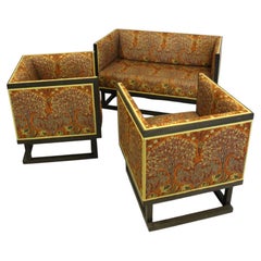 Cabinet Sofa & Cabinet Chairs Josef Hoffman By Wittmann, Austria