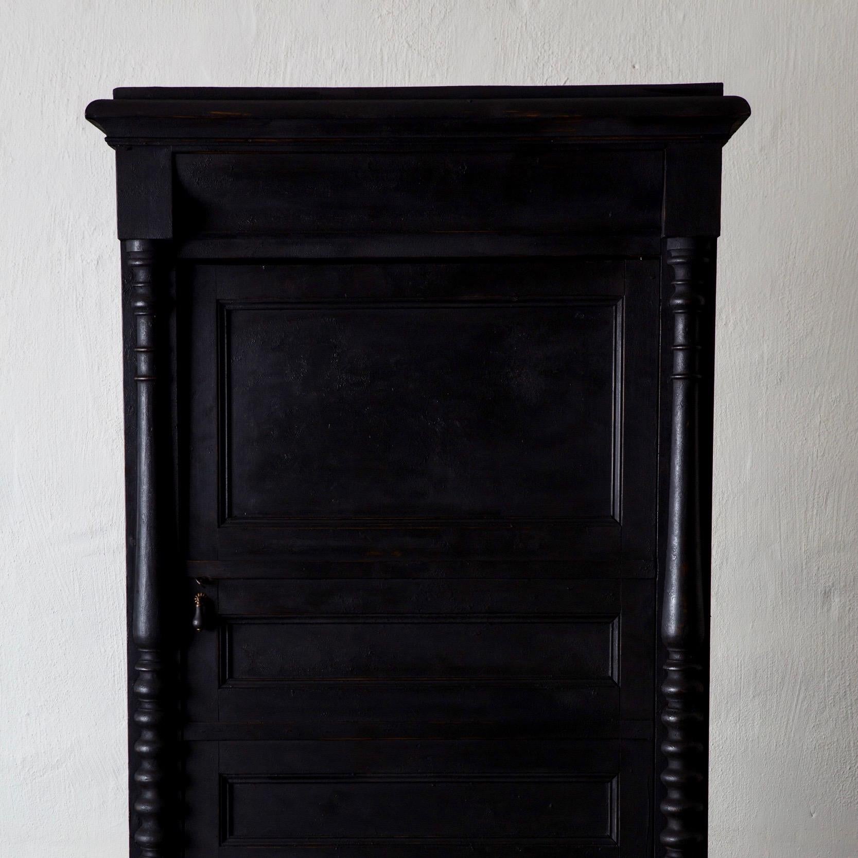 Cabinet Swedish Black 19th Century, Sweden 1