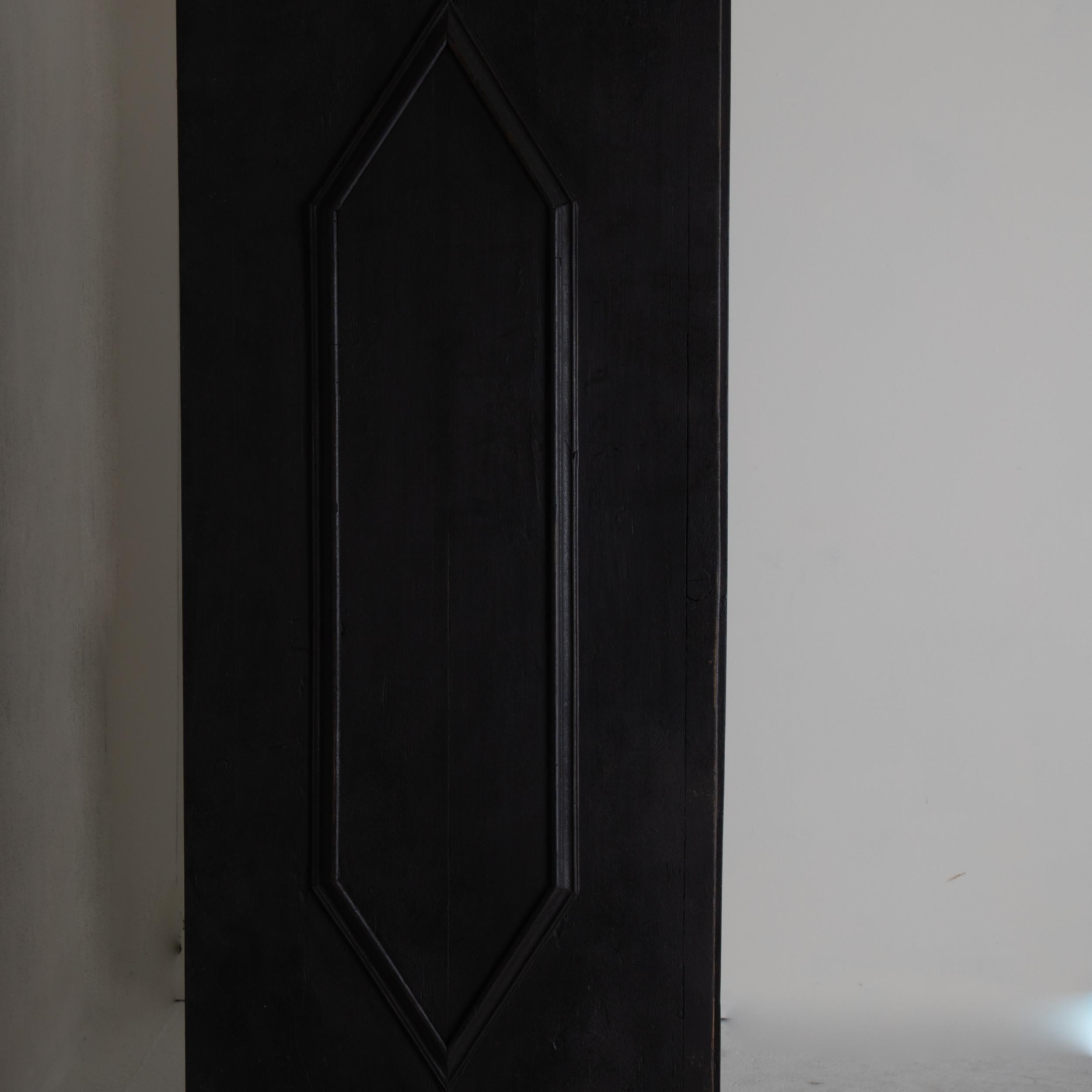 Cabinet Swedish Black Baroque 18th Century Sweden 1