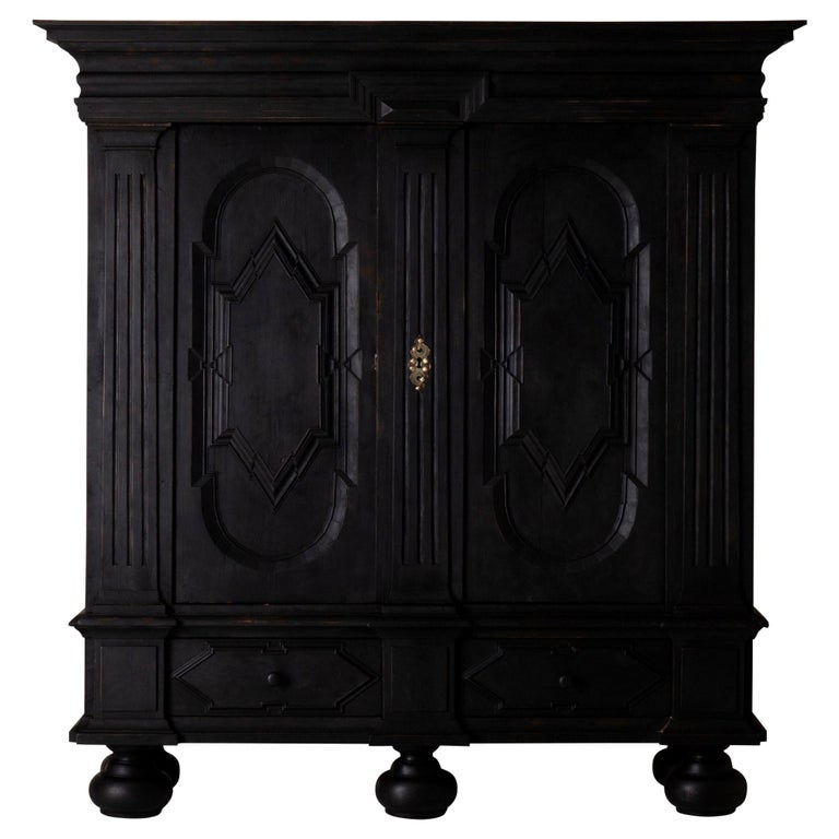 Swedish cabinet, 1650–1750, offered by Laserow Antiques
