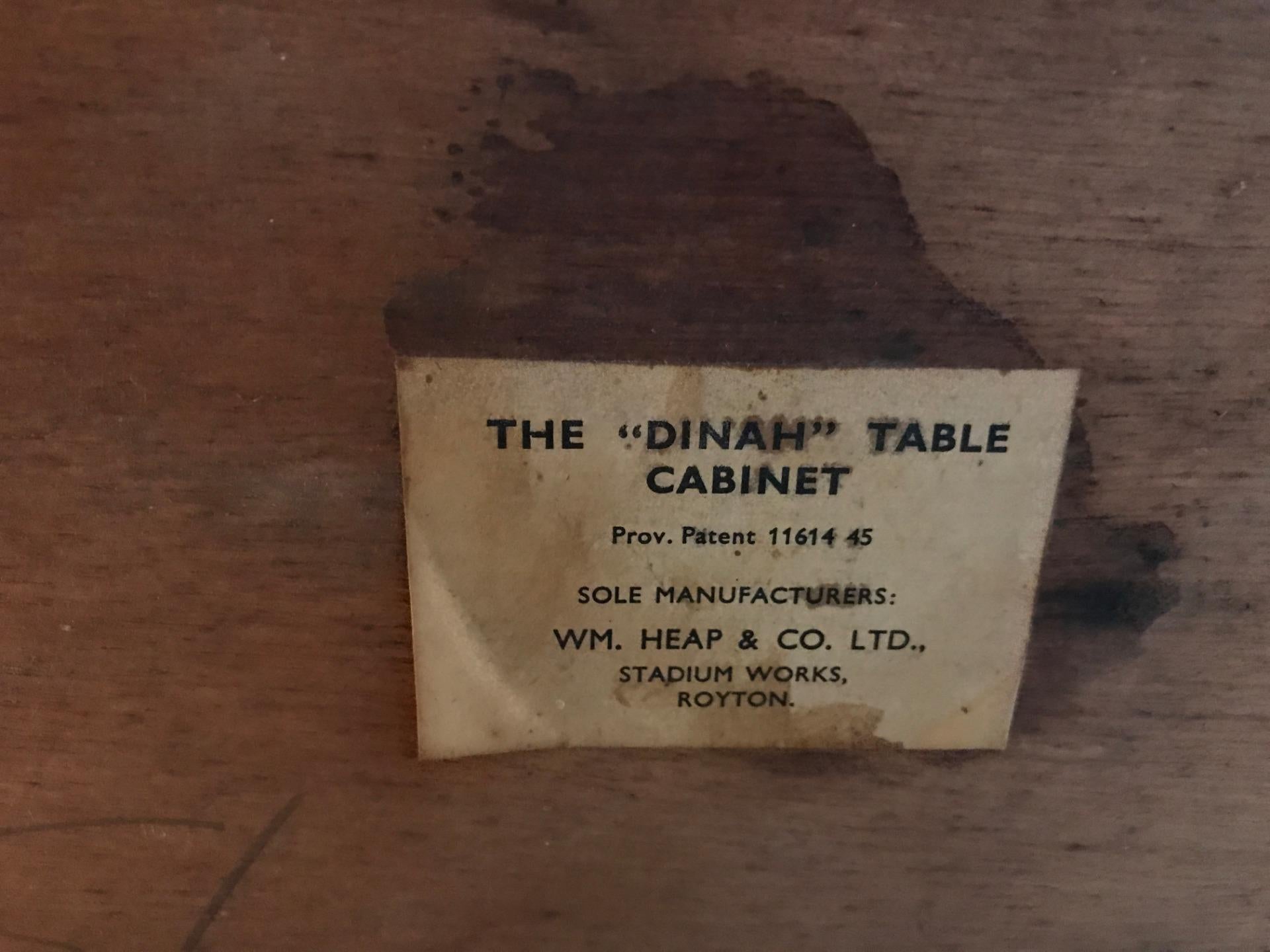 Schrank-Table-Schreibtisch Britische Moderne, 1930-1940 im Angebot 3