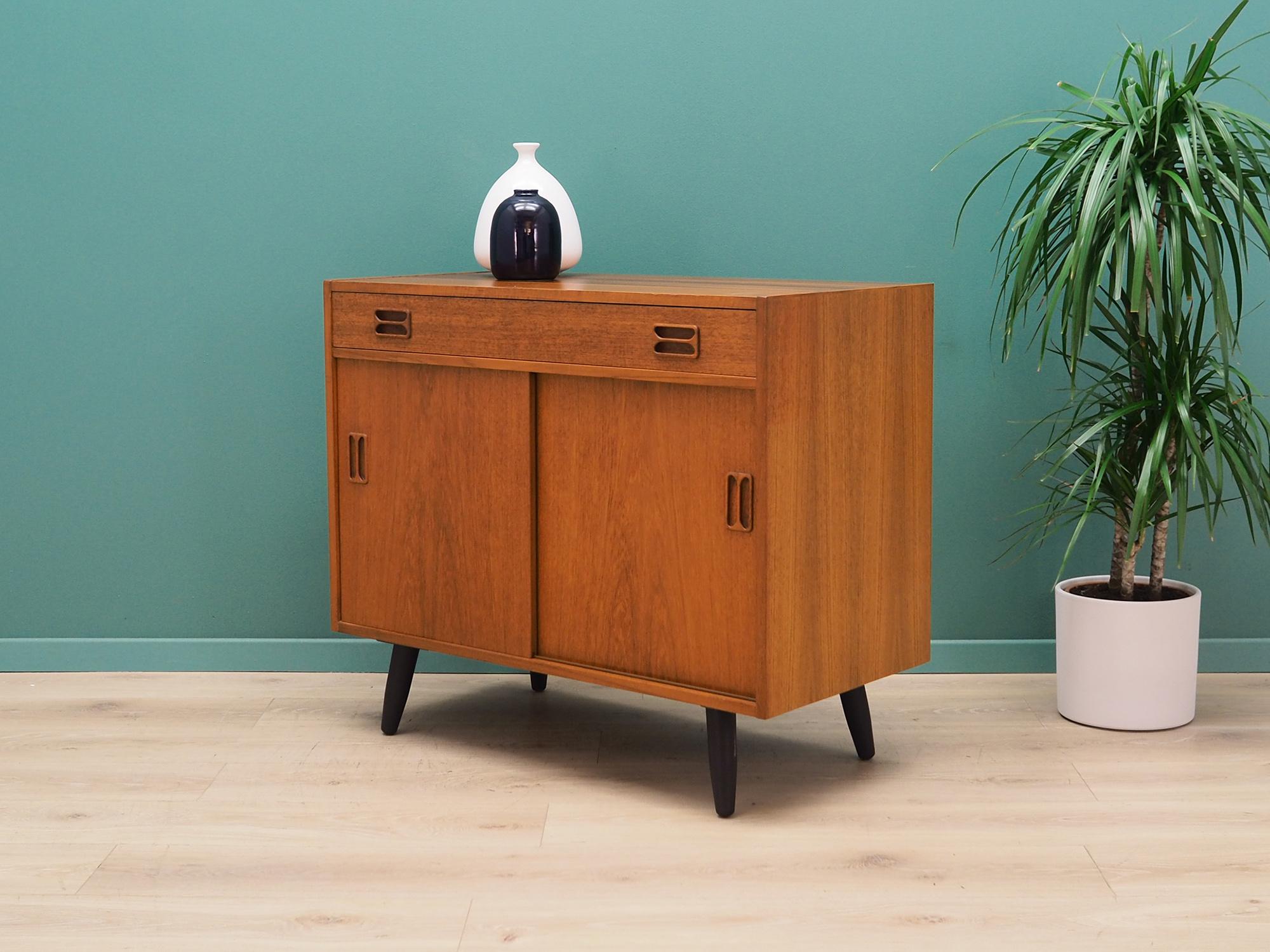 Cabinet Teak, Danish Design, 1970s, Designer Emil Clausen In Good Condition In Szczecin, Zachodniopomorskie