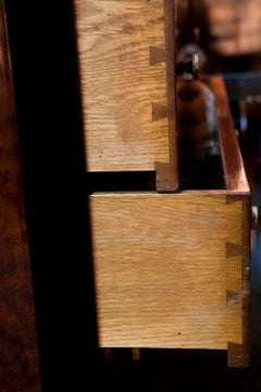 Cabinet to Collect Coins or Medals with Drawers in Wood, French 1930 Art Deco