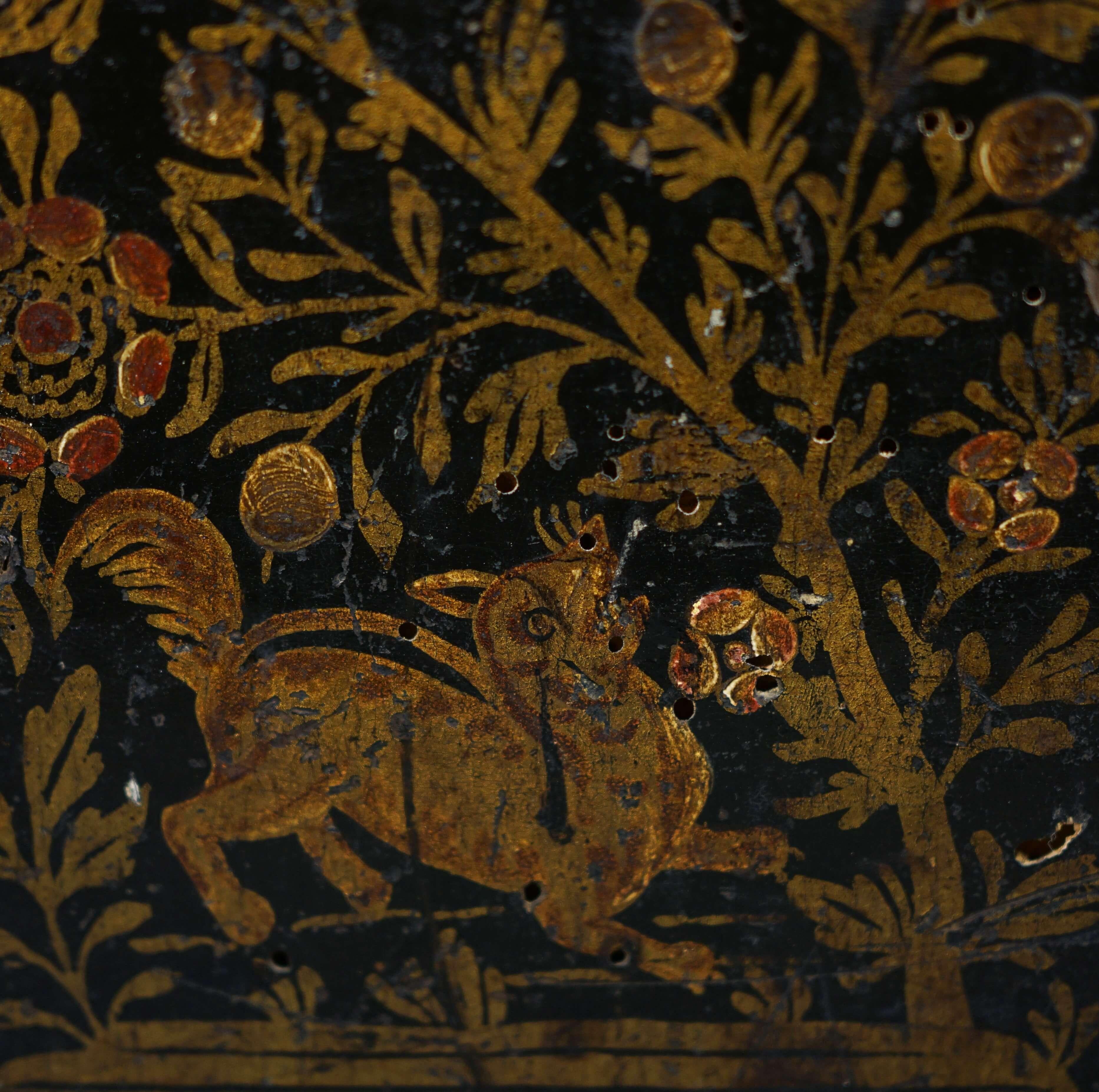 Cabinet Veneziano del XVI secolo Legno Laccato 