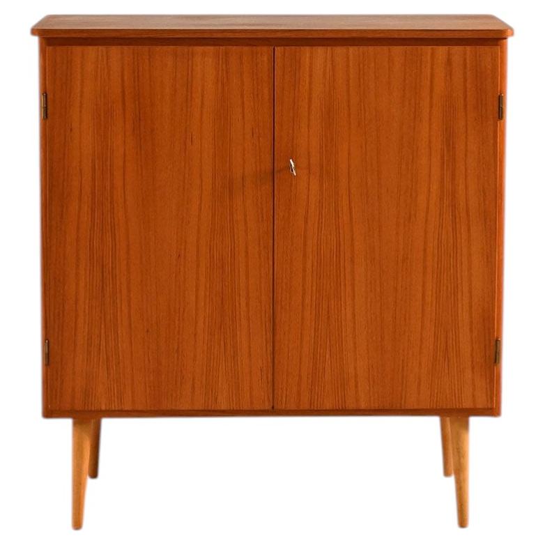 Vintage North European teak cabinet, 1950s-60s
