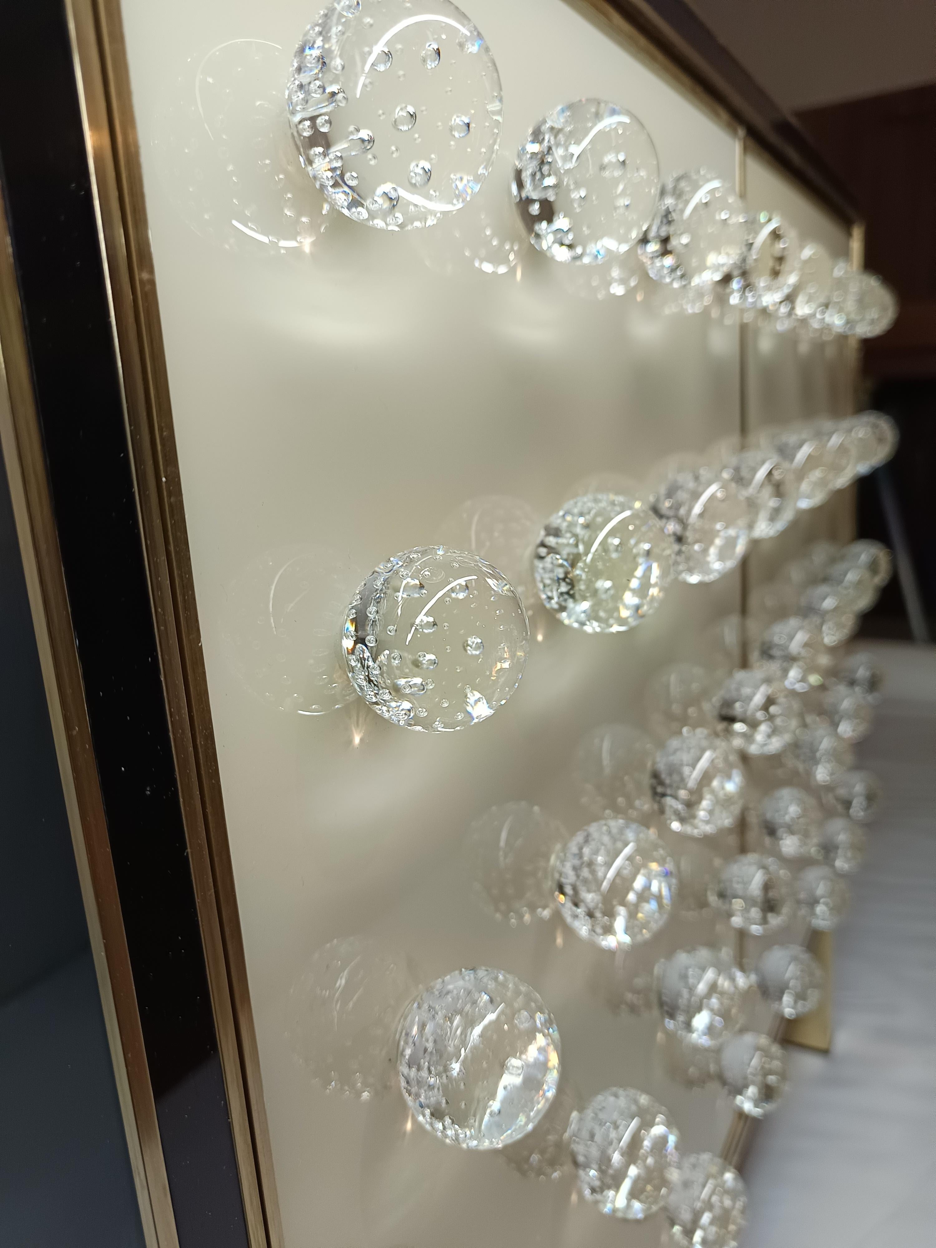 Spektakuläres Kabinett in Weiß und Schwarz aus Murano Glass Made in Italy erhältlich im Angebot 5