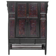 Cabinet with Carved Panel Doors