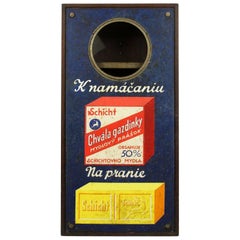 Cabinet with Hand-Painted Advertisement of Schicht Soap, 1940s