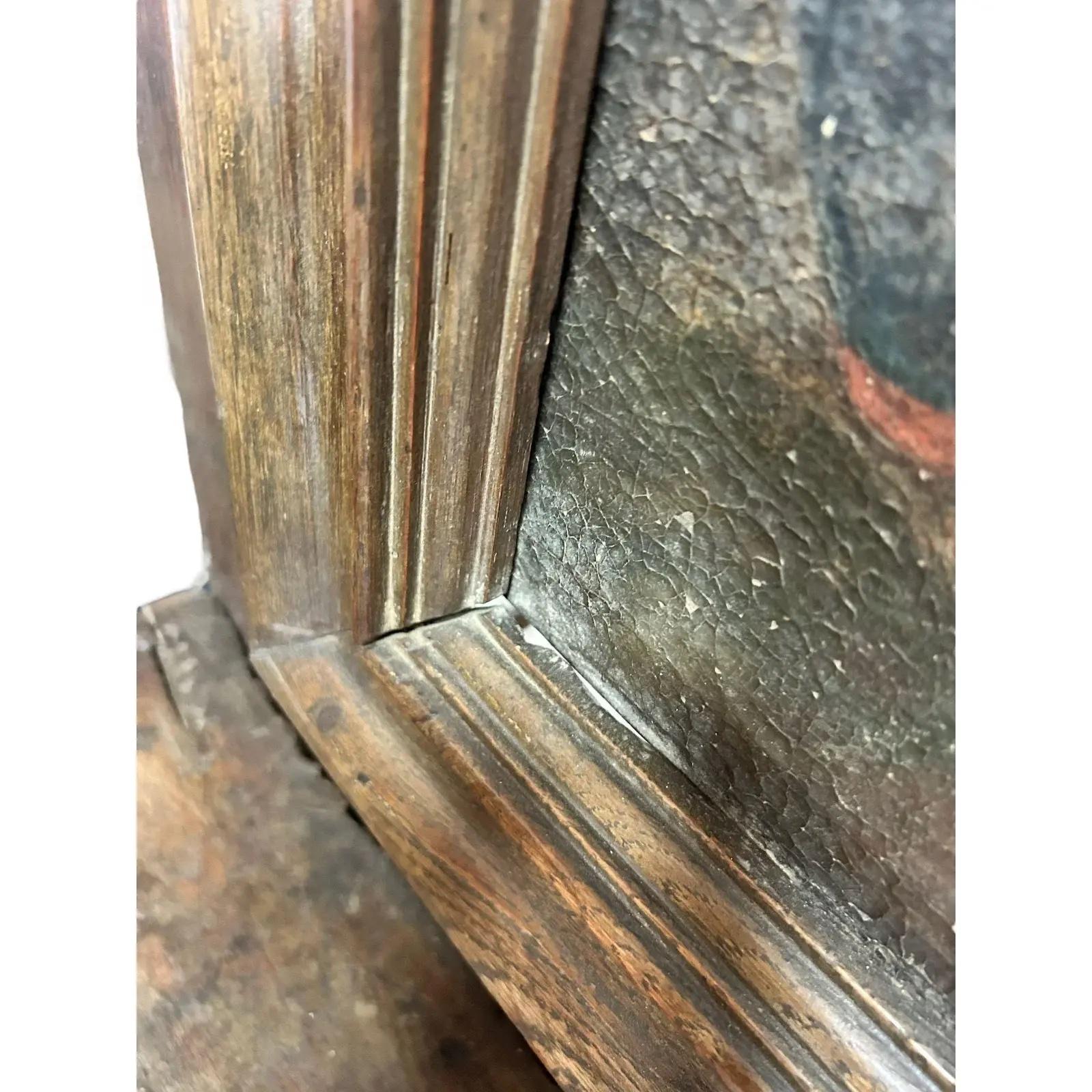 Cabinet avec peinture - 17e siècle, Bois français Bon état - En vente à West Hollywood, CA