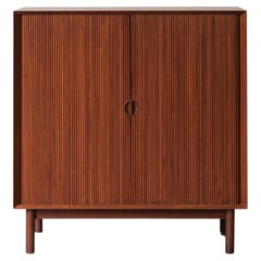 Peter Hvidt & O Mølgaard Nielsen Cabinet with Tambour Doors for Søbørg Mobler