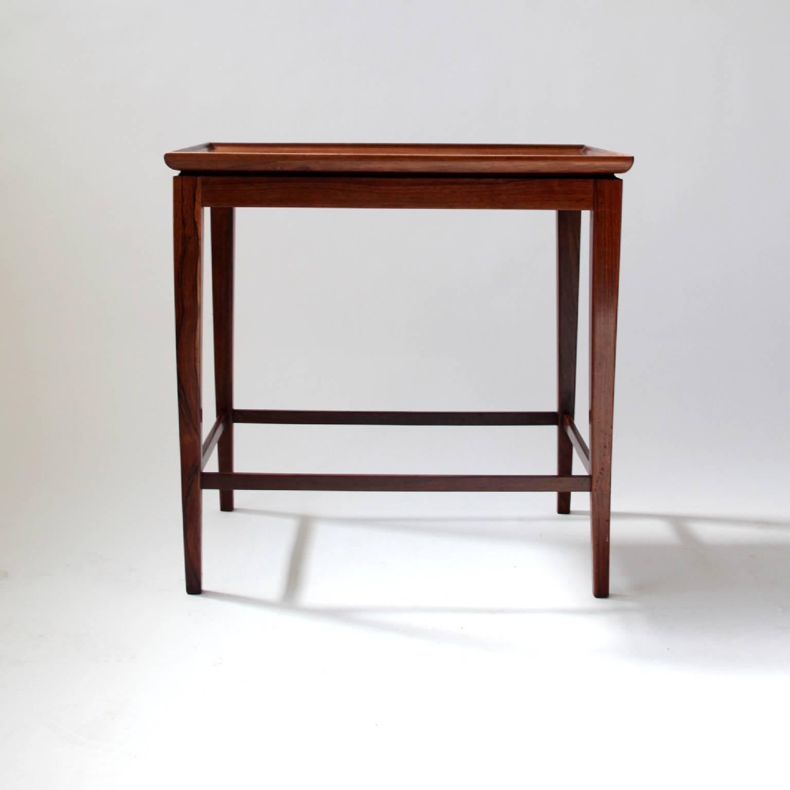 Mid-Century Modern Cabinetmaker Jacob Kjær Rosewood Side Tables, 1950s