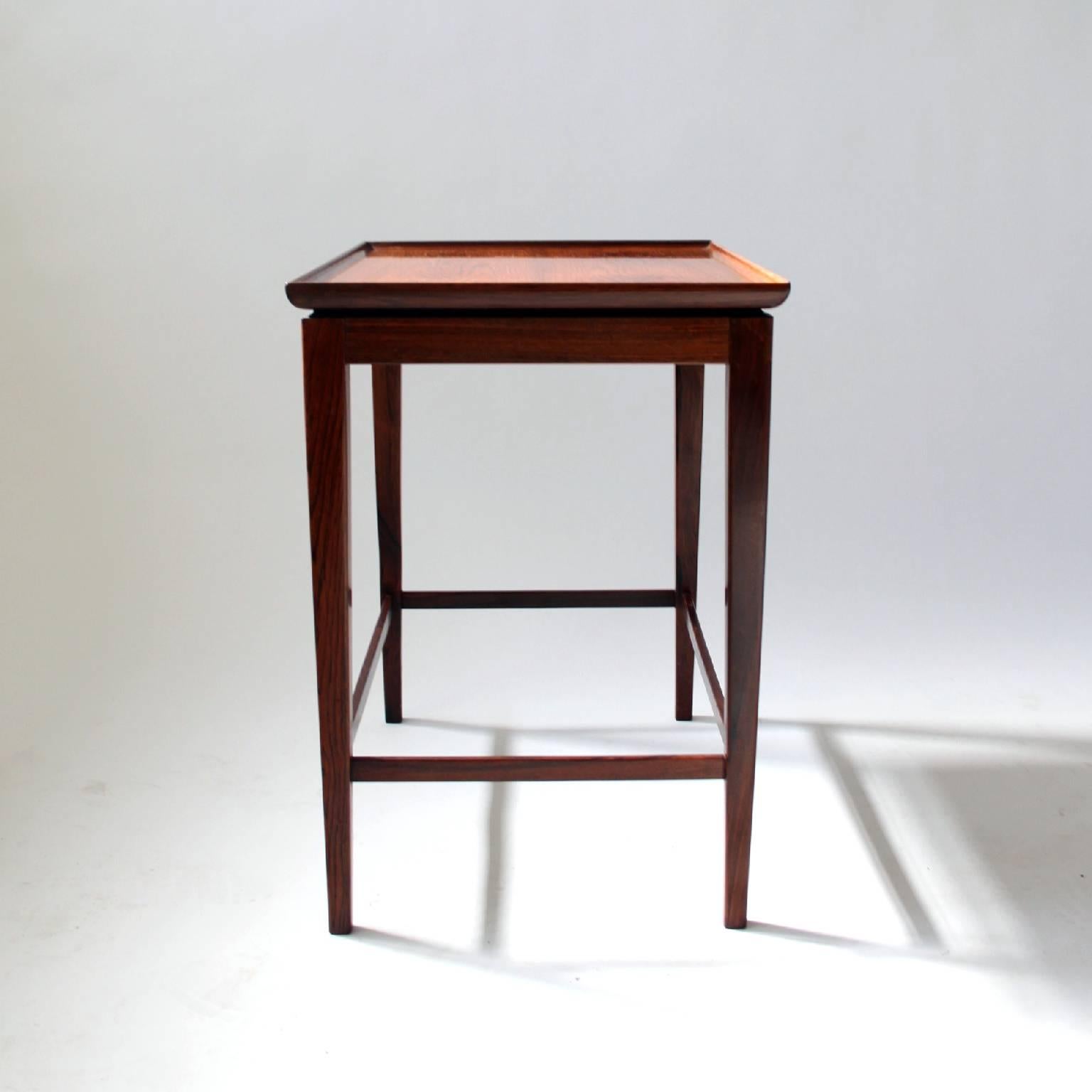 20th Century Cabinetmaker Jacob Kjær Rosewood Side Tables, 1950s
