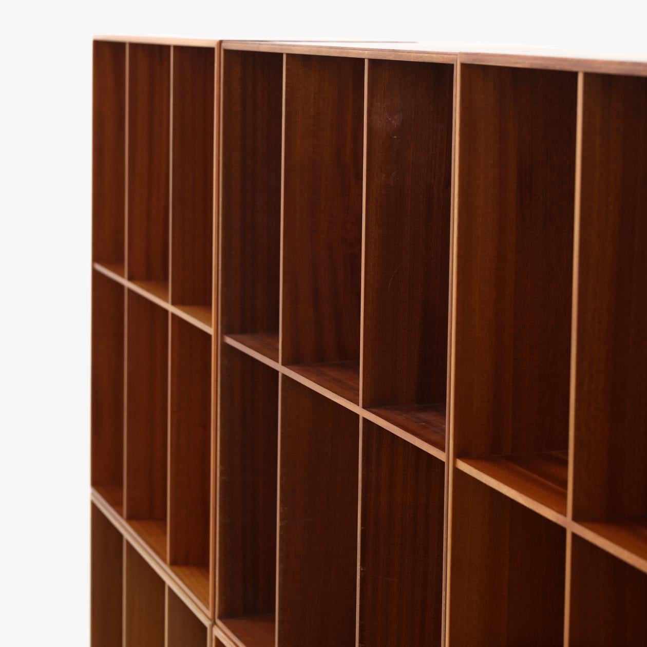Lacquered Cabinets in mahogany by Mogens Koch For Sale