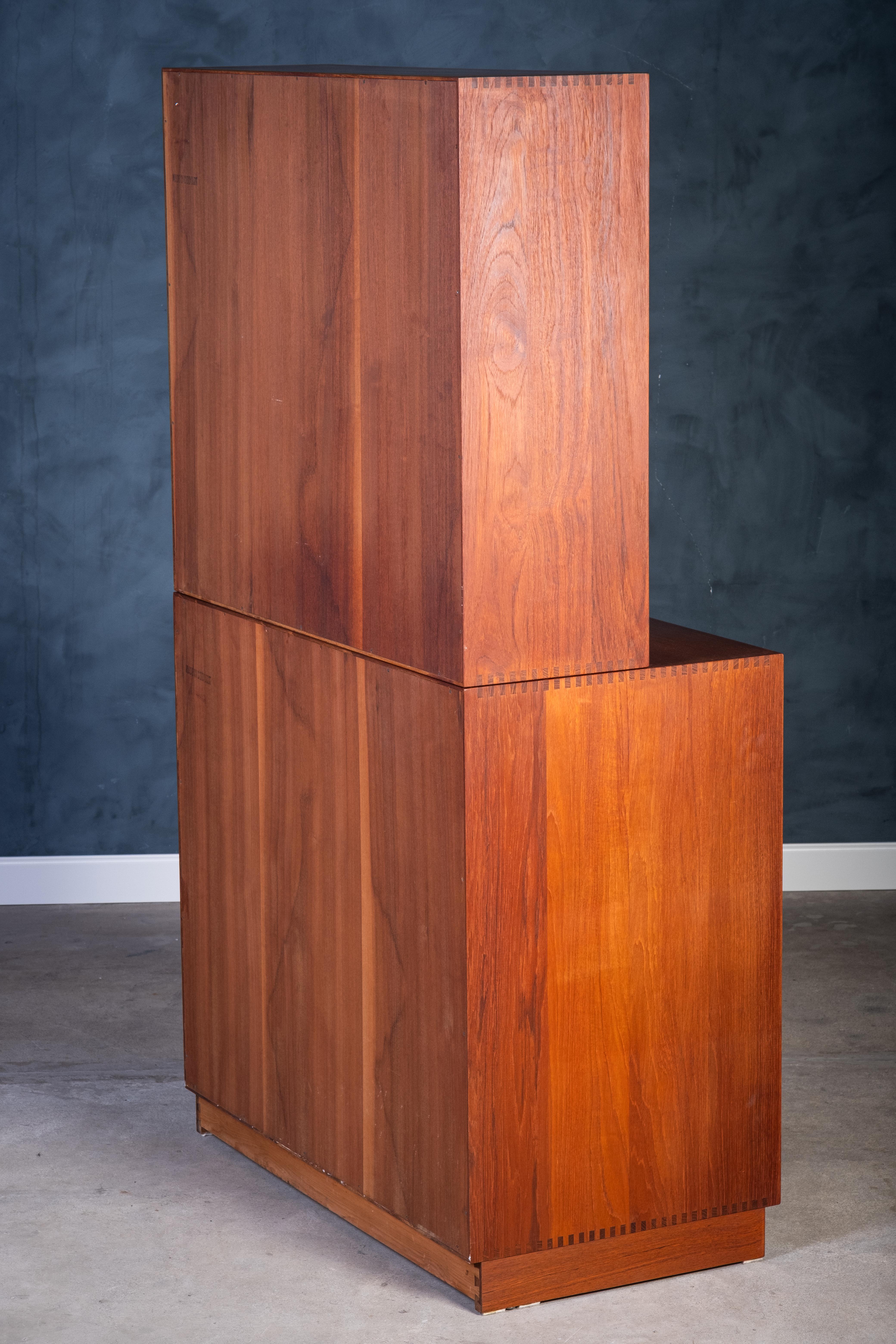 Cabinets in Teak by Peter Hvidt & Orla Mølgaard for Søborg Møbelfabrik For Sale 1