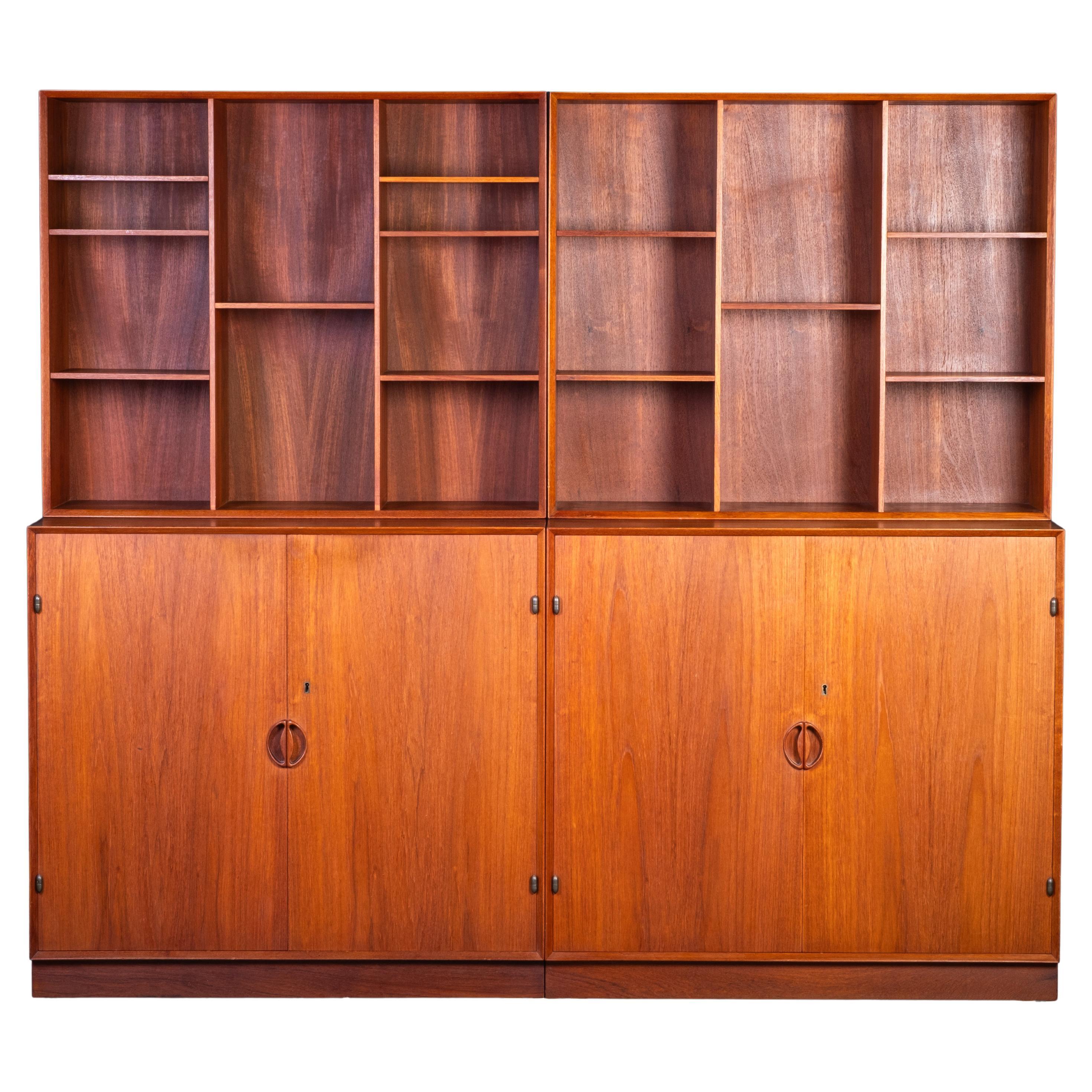 Cabinets in Teak by Peter Hvidt & Orla Mølgaard for Søborg Møbelfabrik
