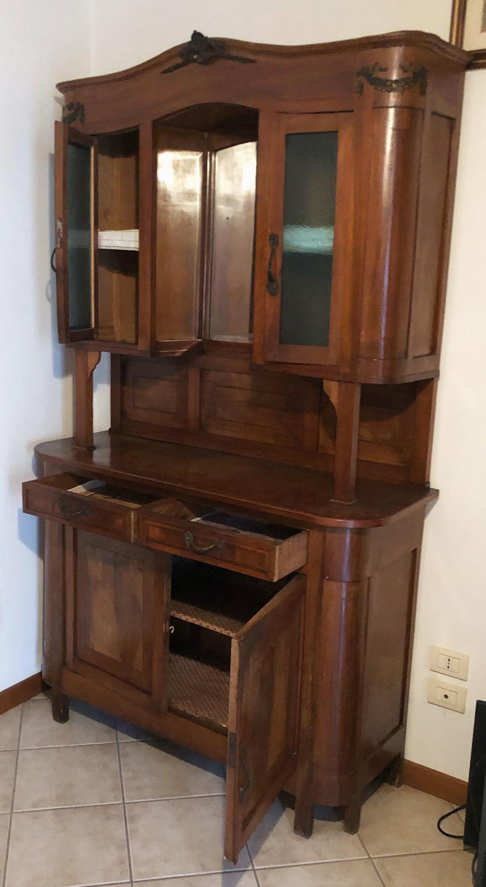vintage art deco china cabinet