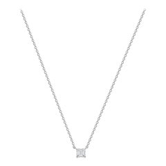 Collana con catena di diamanti in oro 14K con taglio Asscher