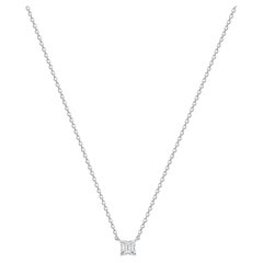 Cable Chain Diamond 14K Gold Asscher Cut Necklace
