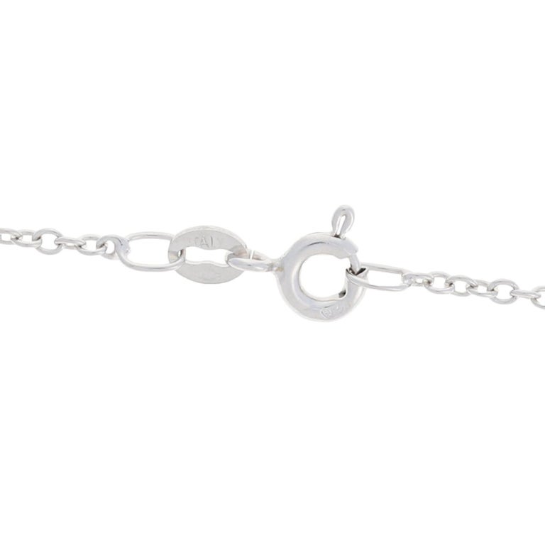 Cable Chain Necklace, 14k White Gold Italy Spring Ring Clasp For Sale ...