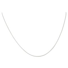 Cable Chain Necklace, 950 Platinum Lobster Claw Clasp