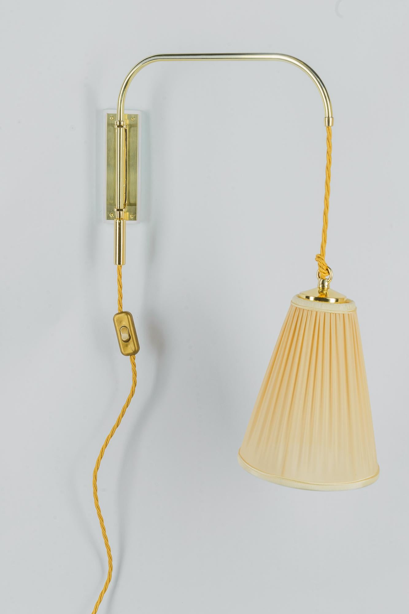  Cable in height adjustable art deco wall lamp 1920s In Good Condition For Sale In Wien, AT