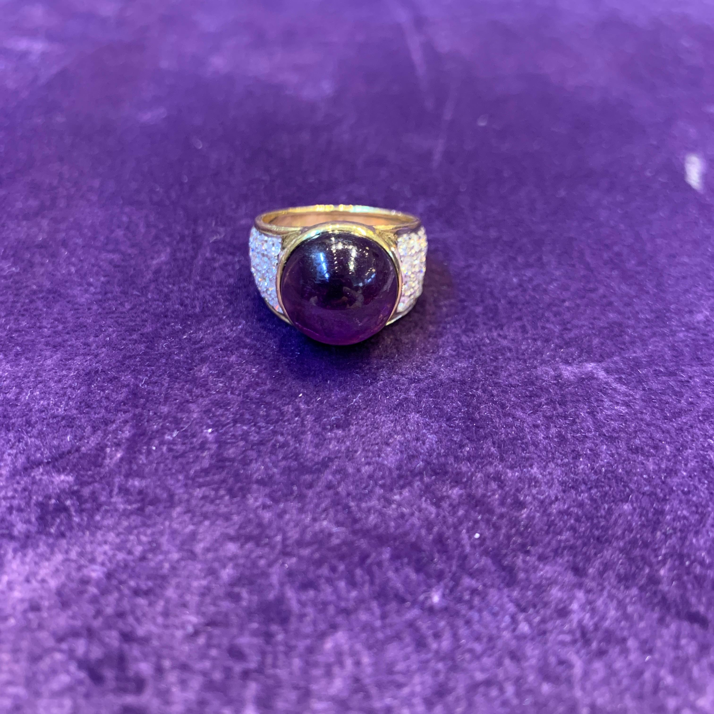 Cabochon Amethyst Ring For Sale 1