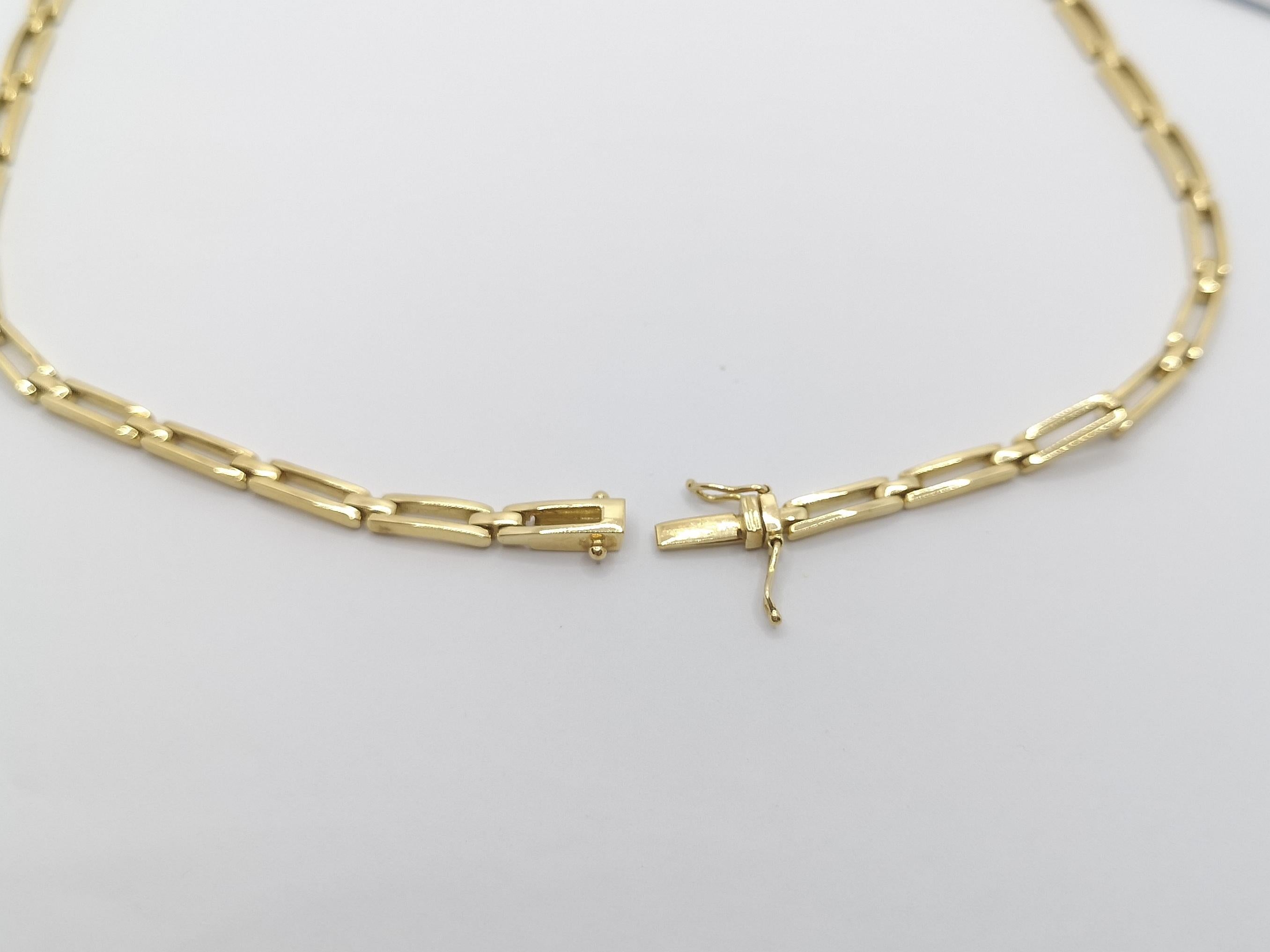 Halskette mit blauem Cabochon-Saphir in 18 Karat Goldfassungen im Angebot 4
