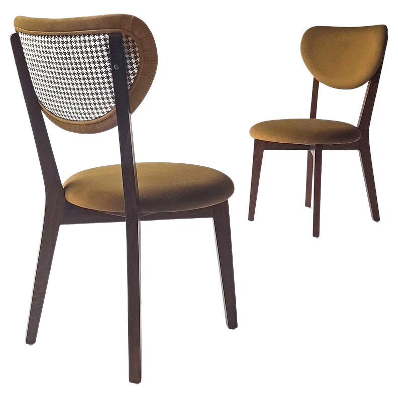 Cabochon Stuhl aus Teakholz, 6-teilig, von INDO- im Angebot