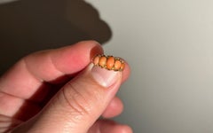 Cabochon Coral Gold Ring (*UK Delivery only)