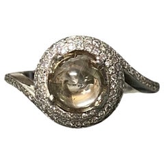 Cabochon Diamond Ring