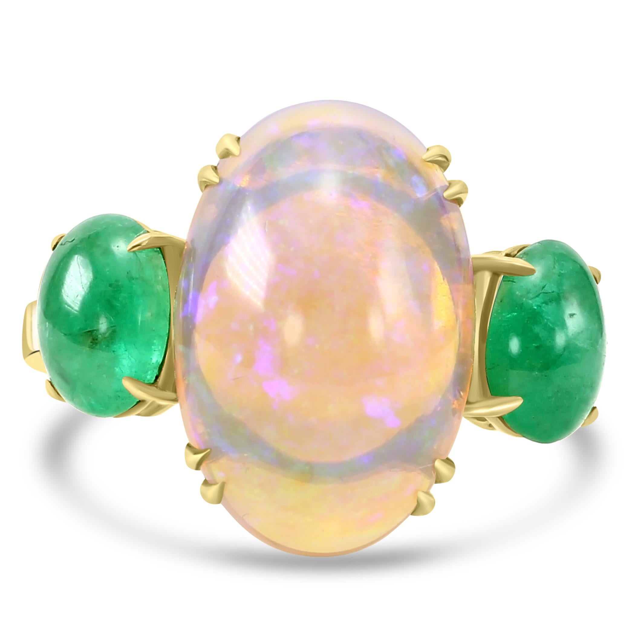 What makes a three stone ring special is that it's  more than just a piece of jewelry; it's a statement of elegance and refinement. Perfect for special occasions or as a unique addition to your beloved treasure collection.

At the center of this